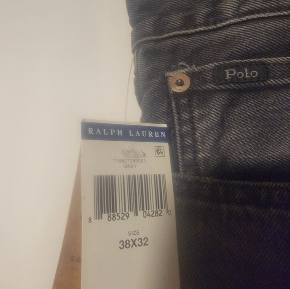 Polo Ralph Lauren RL Tigers Varsity P Graffiti Classic Fit Jeans 38 x 32 - Picture 5 of 10